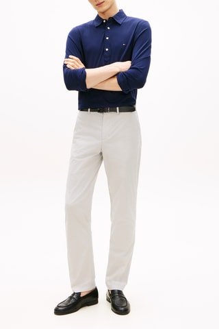 Pantalón chino straight - Gris claro