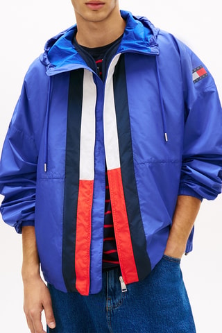 Coupe-vent à capuche - Bleu électrique