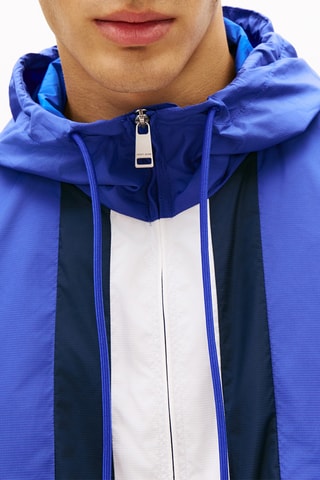 Coupe-vent à capuche - Bleu électrique