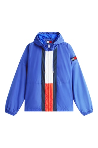 Coupe-vent à capuche - Bleu électrique