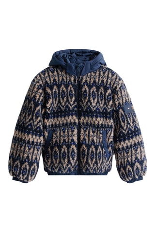 Chaqueta con capucha - Azul marino