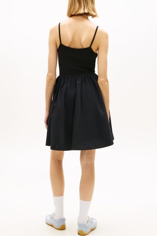 Vestido evasé slim fit - Negro