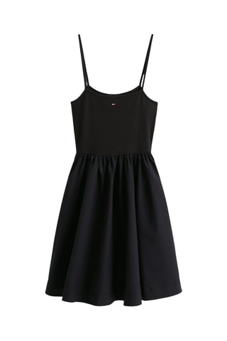Vestido evasé slim fit - Negro