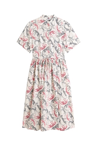 Vestido midi de lino Essential - Beige