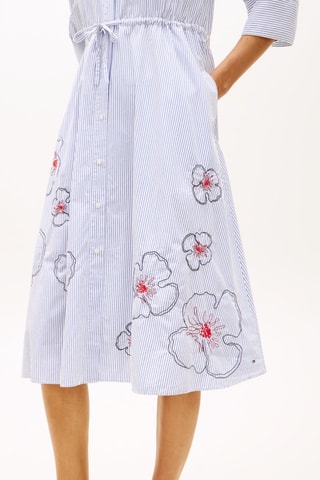 Robe chemise en coton biologique - Ciel