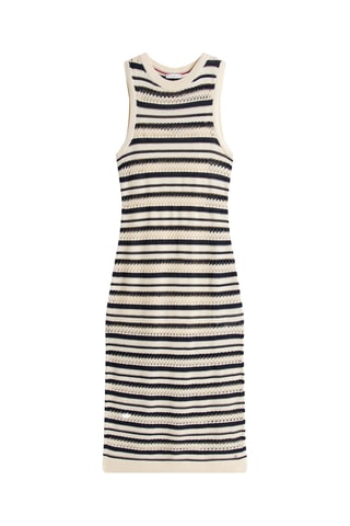 Vestido midi de algodón orgánico - Beige