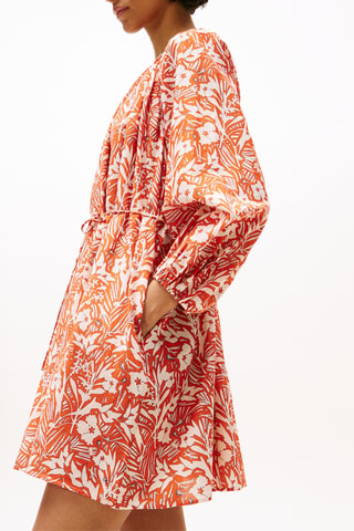Vestido evasé - Naranja