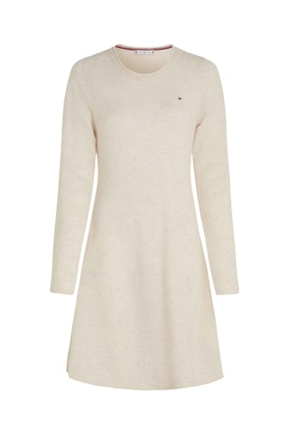 Vestido jersey de lana - Beige claro