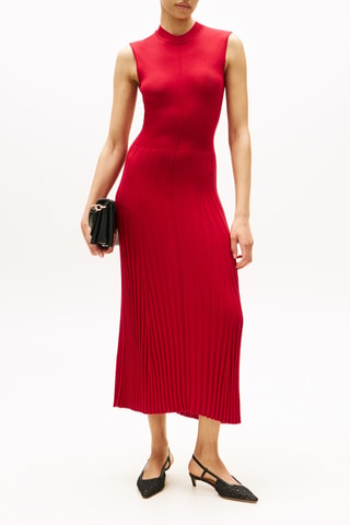 Vestido jersey - Rojo