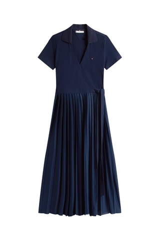 Vestido cruzado - Azul marino