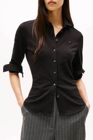 Camisa slim fit - Negro