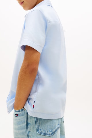 Camisa de algodón orgánico - Celeste