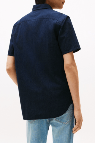 Camisa regular fit - Azul marino