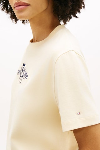 T-shirt relaxed - Beige