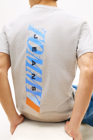 Camiseta regular fit LA - Gris claro jaspeado