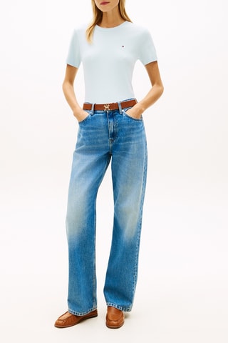 Camiseta slim fit Cody - Celeste