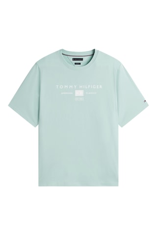 Camiseta regular fit Brand Love - Verde agua