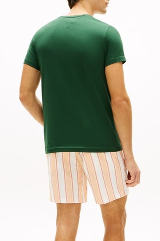 Camiseta slim fit - Verde oscuro