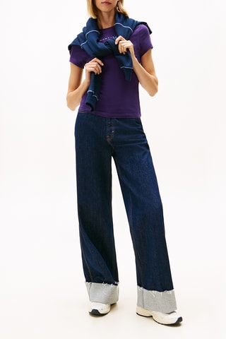 Camiseta slim fit - Violeta