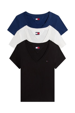 3 camisetas regular fit - Negro y azul marino