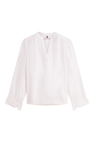 Blouse relaxed en lin - Blanc