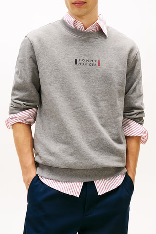 Sudadera Brand love graphic - Gris claro