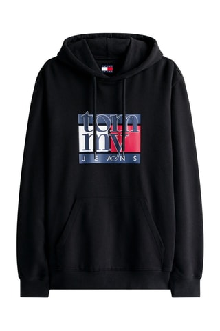 Sudadera con capucha regular fit - Negro