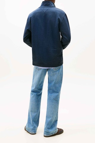 Sudadera Badge - Azul marino jaspeado