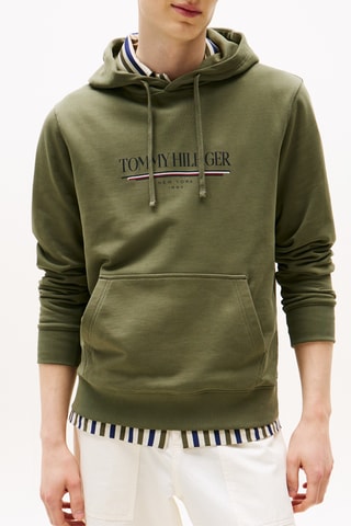 Sudadera con capucha - Verde oliva