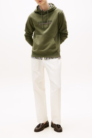 Sudadera con capucha - Verde oliva