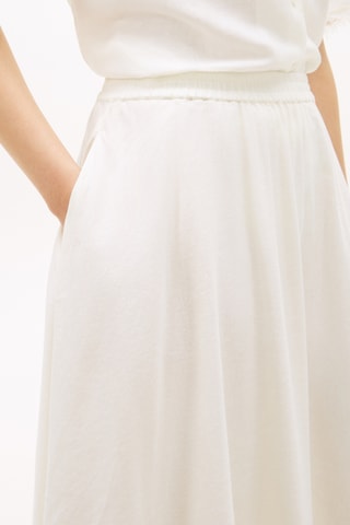 Jupe patineuse en lin - Blanc