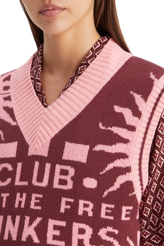 Pull sans manches - Bordeaux