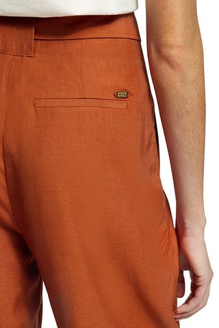 Pantalon taille haute - Rouge brique
