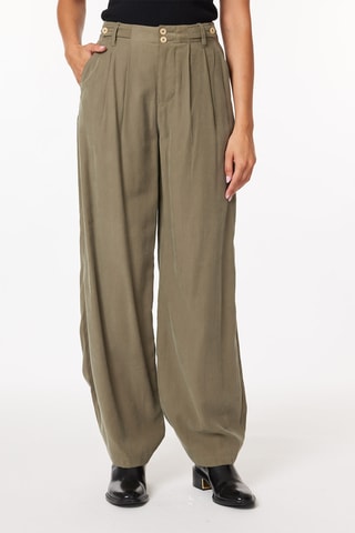 Pantalon wide legs - Kaki