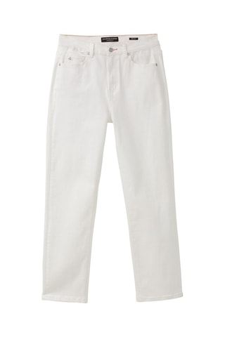 Jean droit taille haute - Blanc