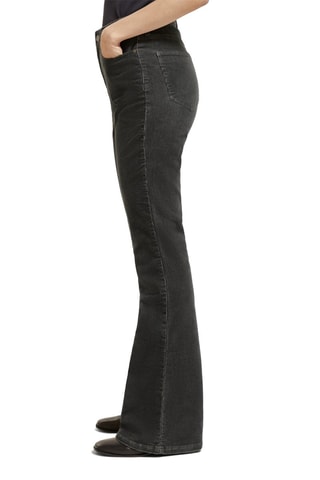 Jean flare en coton biologique - Anthracite