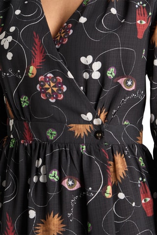 Robe portefeuille - Noir