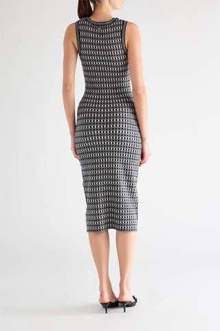 Robe fourreau sans manches - Gris