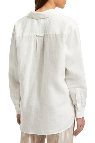 Chemisier oversize en lin - Ecru