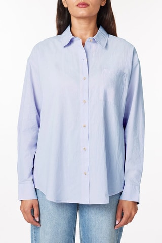 Chemisier oversize - Bleu clair