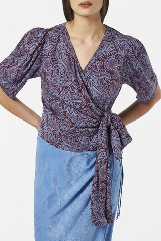 Blouse - Bleu et violet
