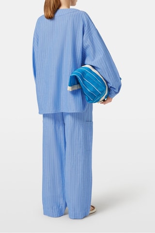 Blouse en lin - Bleu