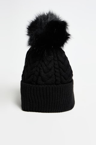 Bonnet à pompon - Noir - Guess