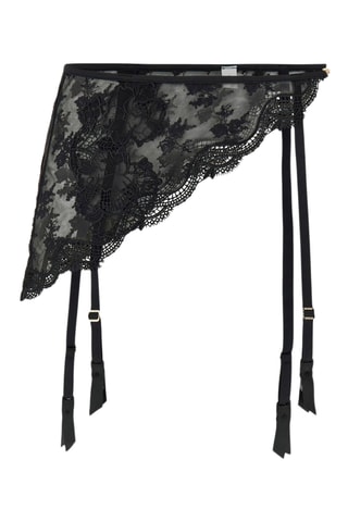 Porte-jarretelles en dentelle - Noir