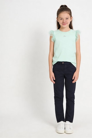 Chino en lin - Bleu marine
