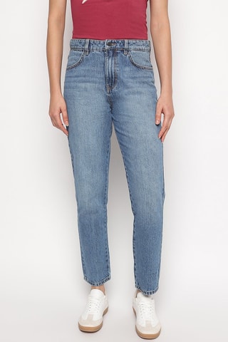 Jean mom - Indigo