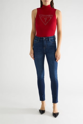 Jean skinny taille haute Tamara - Bleu marine