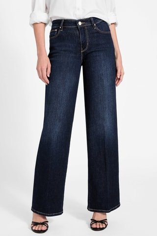 Jean palazzo taille haute - Bleu foncé