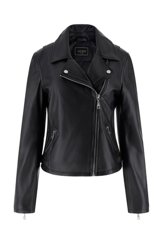 Veste en cuir - Noir