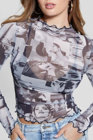 Top Adriana - Gris et blanc